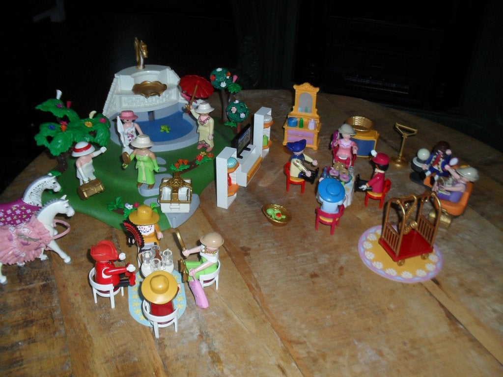 Playmobil tuin feestje setje no 64., Ophalen of Verzenden, Zo goed als nieuw