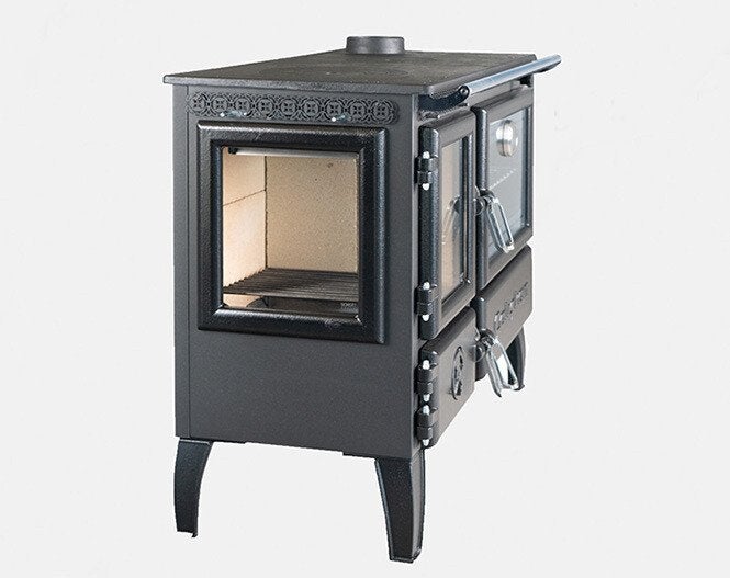 Stalen Houtkachel met oven | ÇALIŞKAN Model 214 3D (7kw), Niet ingevuld, Niet ingevuld, Ophalen of Verzenden, Vrijstaand