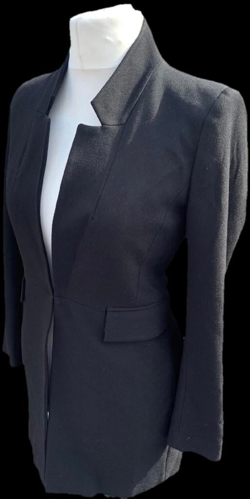 ZARA Zwarte Getailleerde Blazer Jasje XS, ZARA, Zwart, Ophalen of Verzenden, Jasje