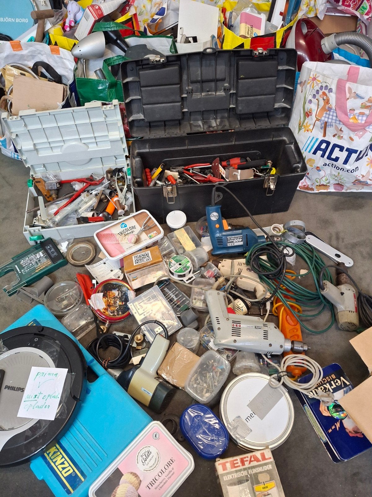 partij diverse gereedschap witgoed onderdelen rommelmarkt sp, Ophalen, Gebruikt