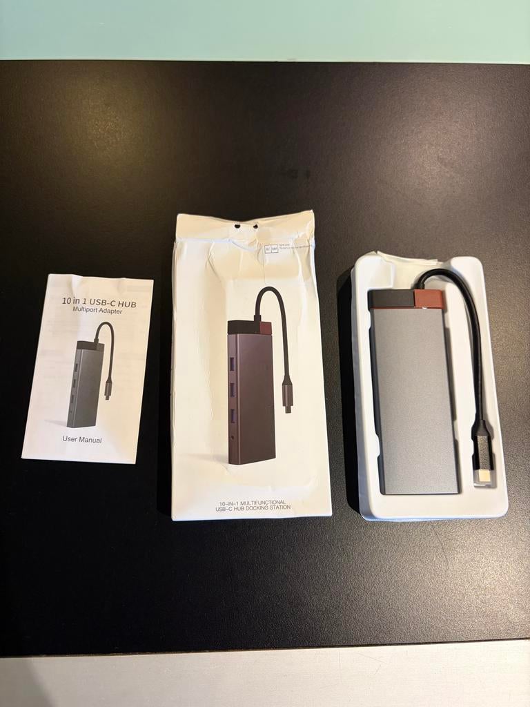 Nieuwe 10-in-1 USB-C Hub - Doos licht beschadigd, Ophalen of Verzenden, Nieuw, Docking station, Laptop