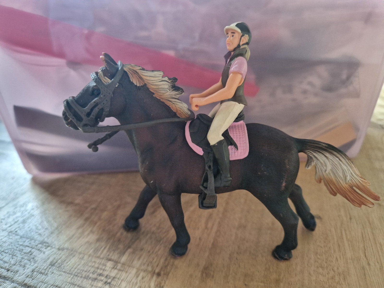 Schleich pony met ruiter, Ophalen, Zo goed als nieuw