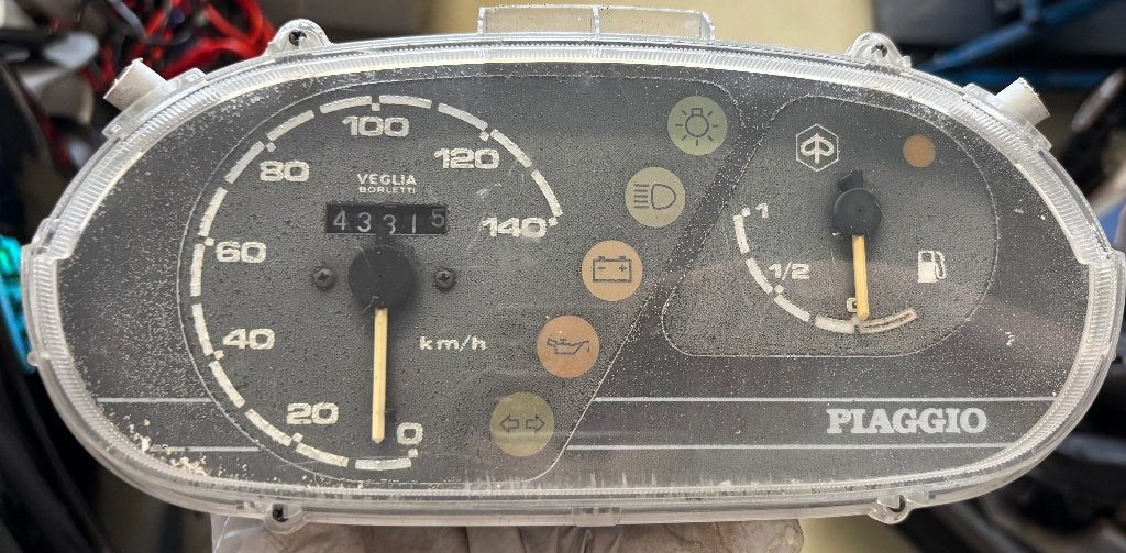 Kilometerteller tellerunit Skipper 125cc, Ophalen of Verzenden, Gebruikt, Overige typen, Piaggio