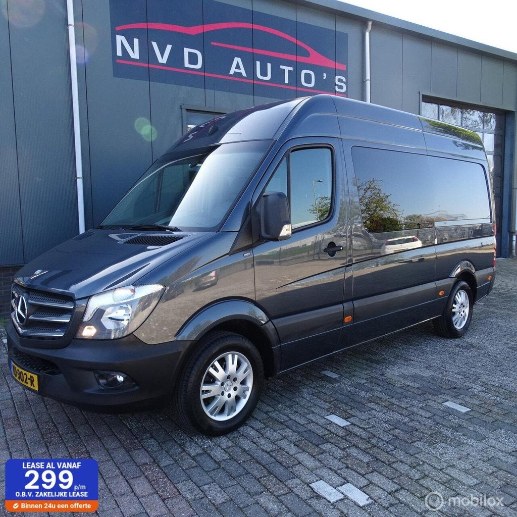 Mercedes Sprinter bestel 313 2.2 CDI DUBBEL CABINE, Auto's, Bestelauto's, Bedrijf, Te koop, ABS, Achteruitrijcamera, Airconditioning