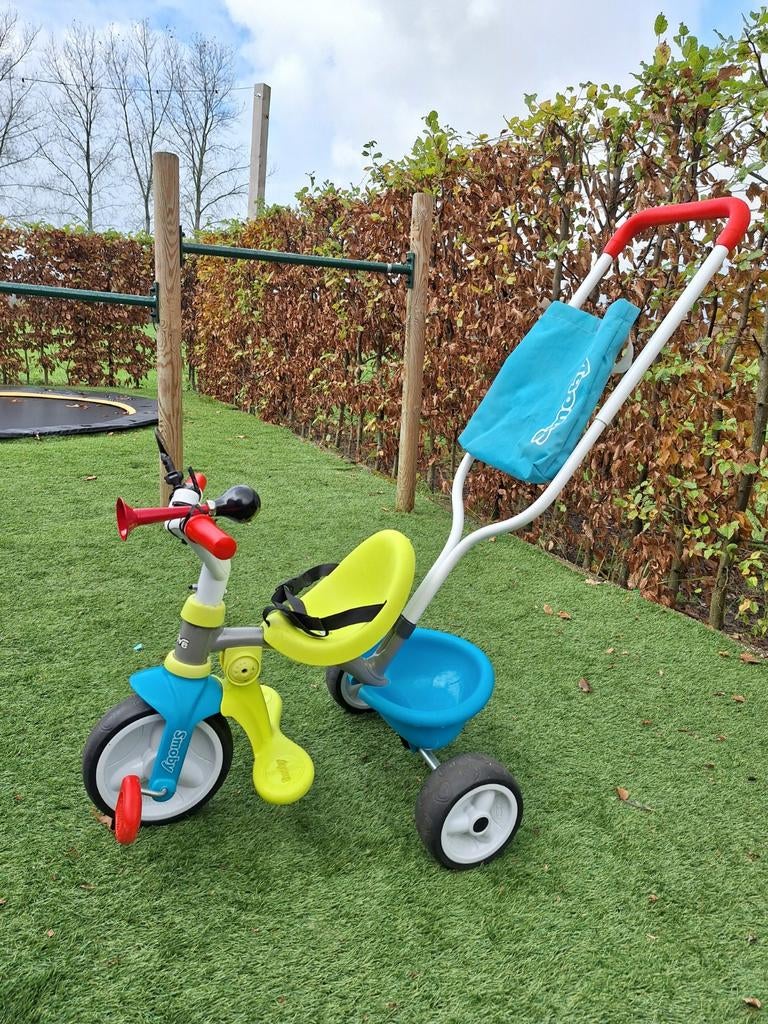 Smoby driewieler met duwstang, Ophalen, Duwstang