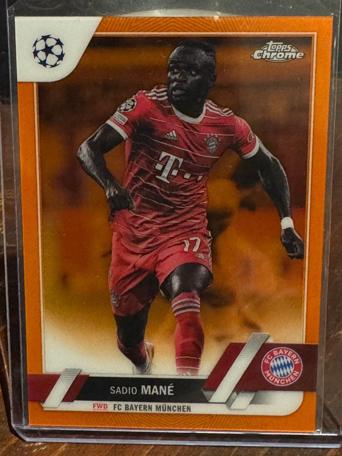 Topps Chrome Sadio Mané #200 FC Bayern München Orange /25, Ophalen of Verzenden, Zo goed als nieuw, Plaatje