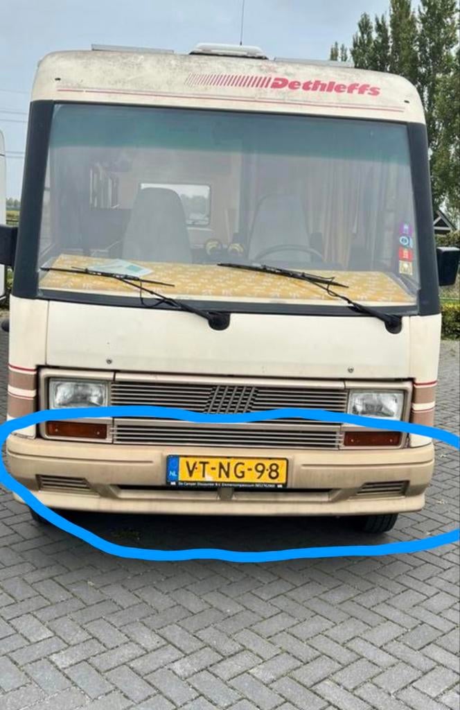 GEVRAAGD  gebruikte of nwe V00RBUMPER DETHLEFFS, Ophalen of Verzenden, Zo goed als nieuw