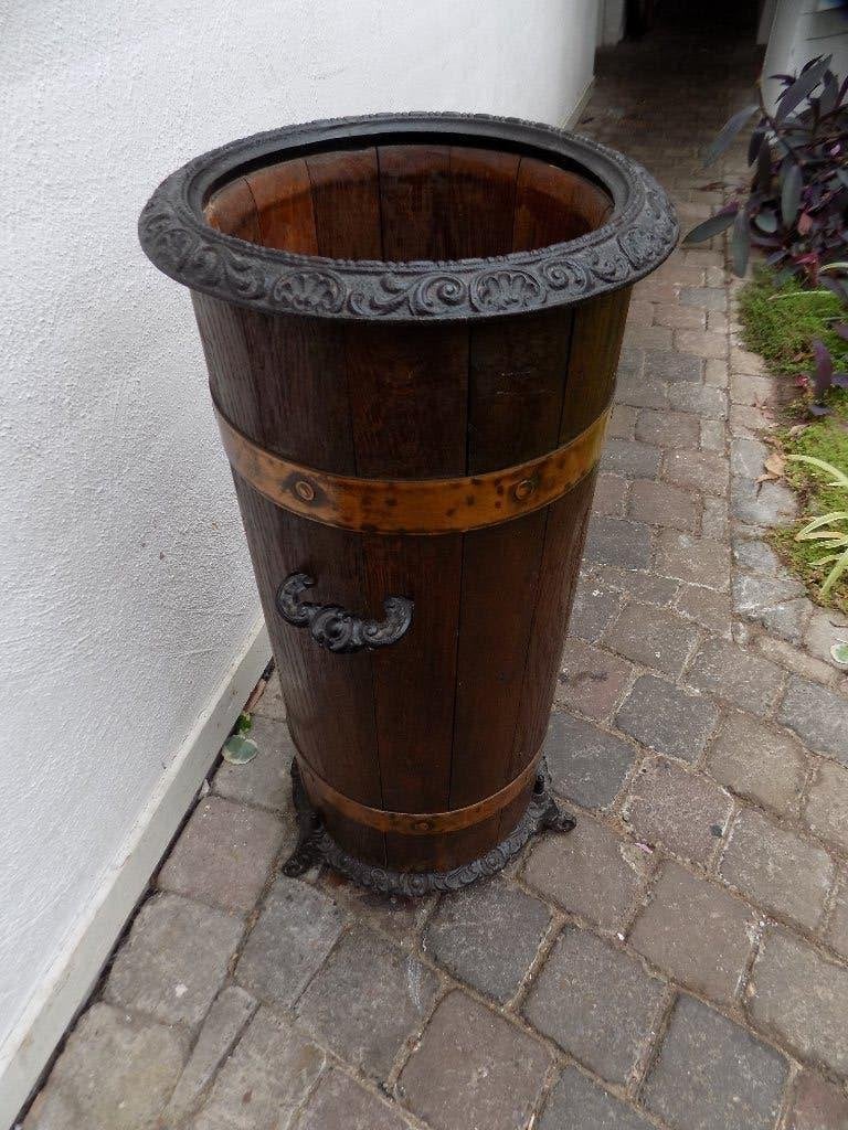 Bloemenbak parapluiestandaard vintage brocante antiek, Huis en Inrichting, Ophalen of Verzenden, Gebruikt, Hout