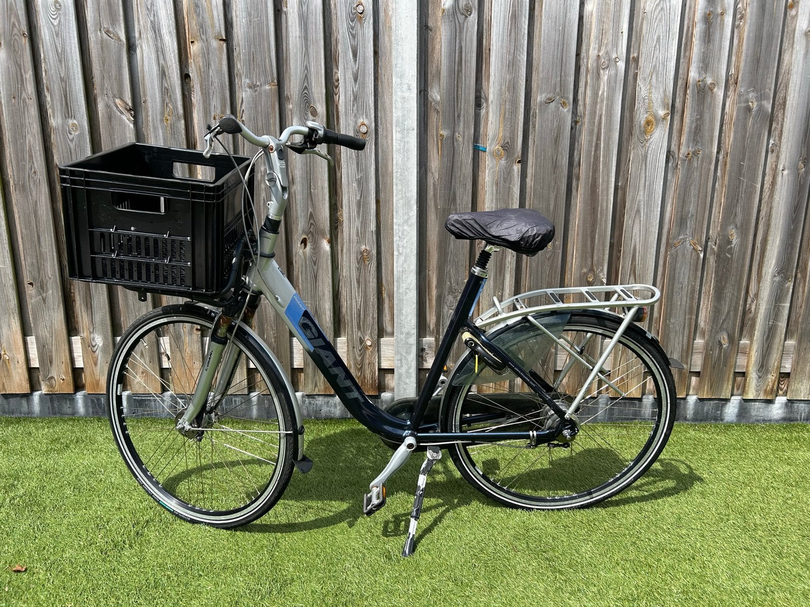 Giant Damesfiets 57cm frame, vering, krat, 8 versn. Top!, Fietsen en Brommers, Fietsen | Dames | Damesfietsen, Ophalen, Gebruikt
