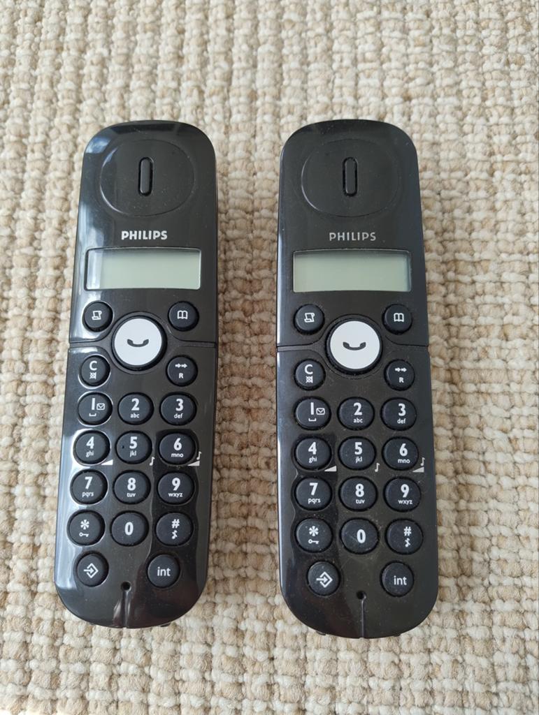 Philips CD140 Duo draadloze DECT telefoonset (2 stuks), Telecommunicatie, Vaste telefoons | Handsets en Draadloos, Ophalen of Verzenden