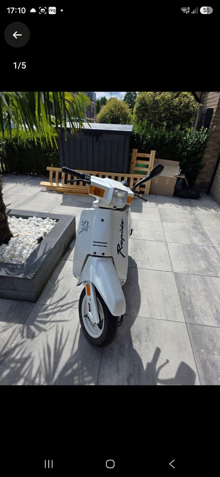Peugeot Rapido Scooter  Parlemoer Kleur, Fietsen en Brommers, Ophalen of Verzenden, Gebruikt, Maximaal 25 km/u, Overige modellen