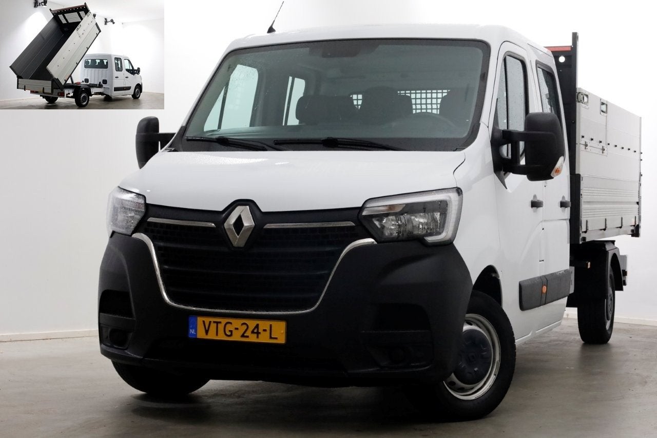 Renault Master T35 2.3 dCi 145pk L3 D.C. Kipper met hoge boo, Voorwielaandrijving, 2421 kg, Gebruikt, Euro 6