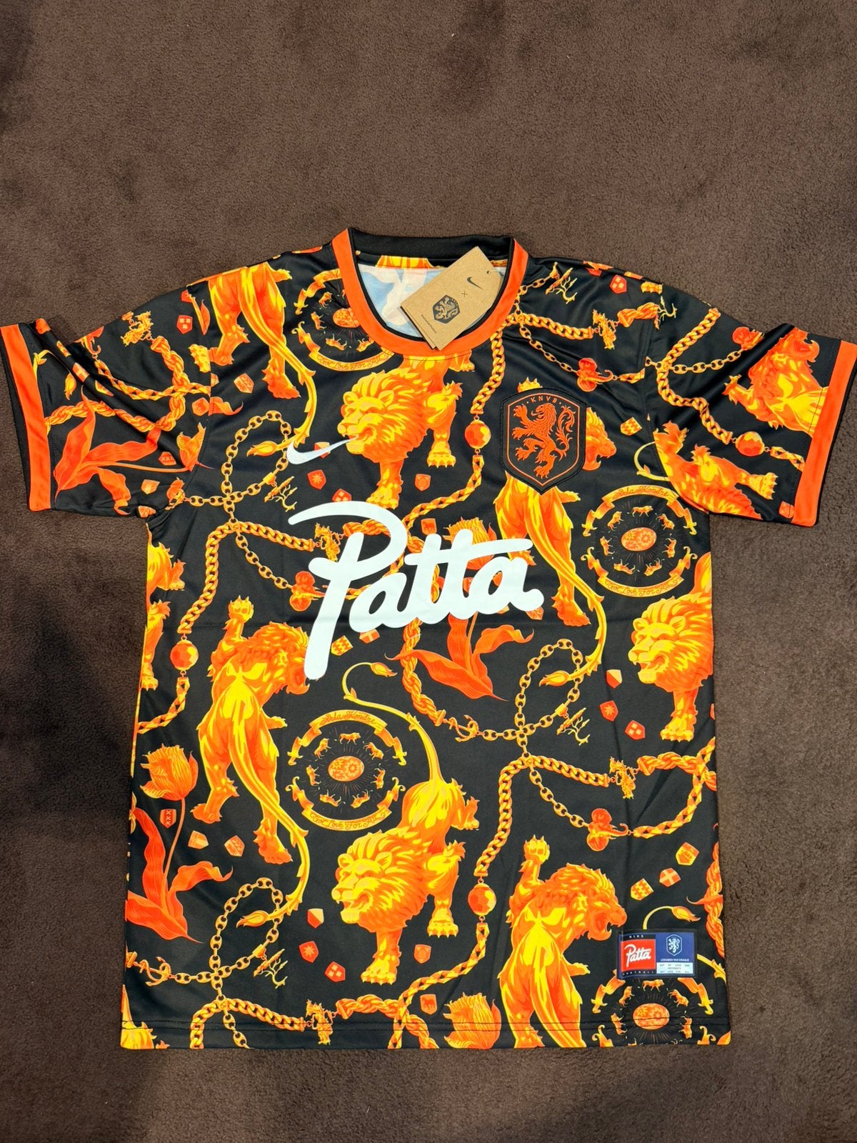 Patta X Nike KNVB Oranje warming-up shirt Nederlands elftal, Ophalen of Verzenden, Nieuw, Maat 56/58 (XL), Oranje