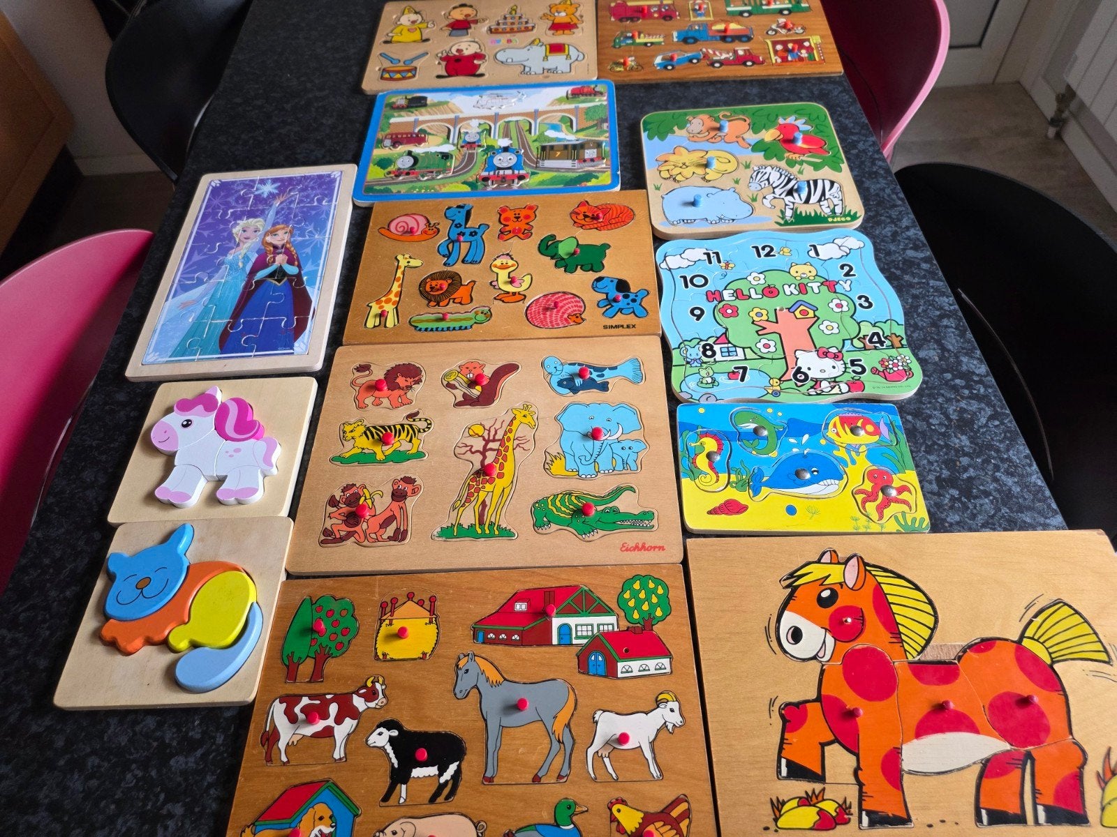 13 Houten Puzzels - Diverse Niveaus, Ophalen of Verzenden