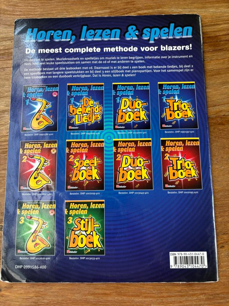 Horen, Lezen & Spelen 1 - Methode voor altsaxofoon, Gebruikt, Overige genres, Ophalen of Verzenden, Saxofoon