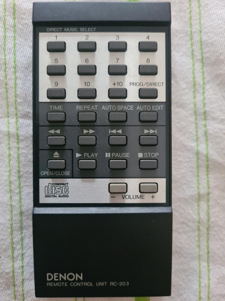 Denon RC 203 remote, Ophalen