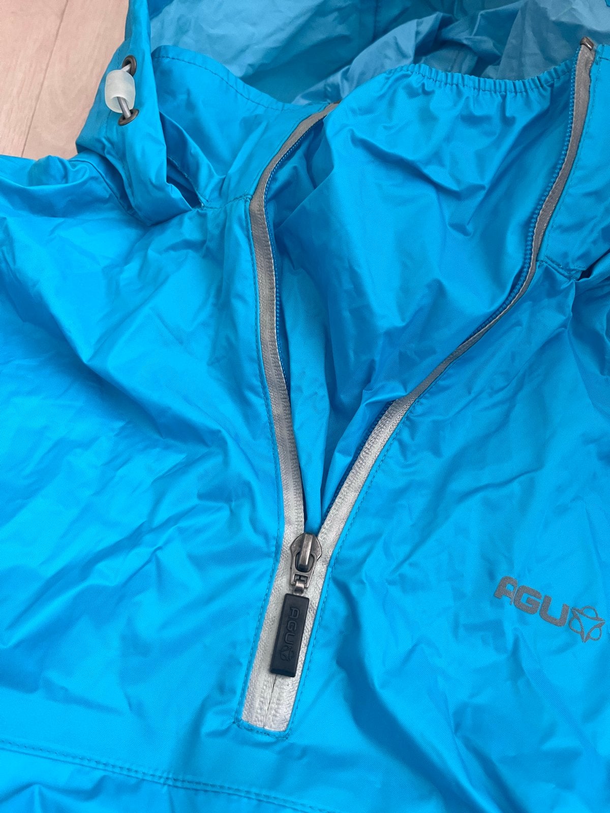 AGU Regenponcho - One Size - Blauw nieuw, Ophalen of Verzenden, Nieuw, Regenpak, Heren