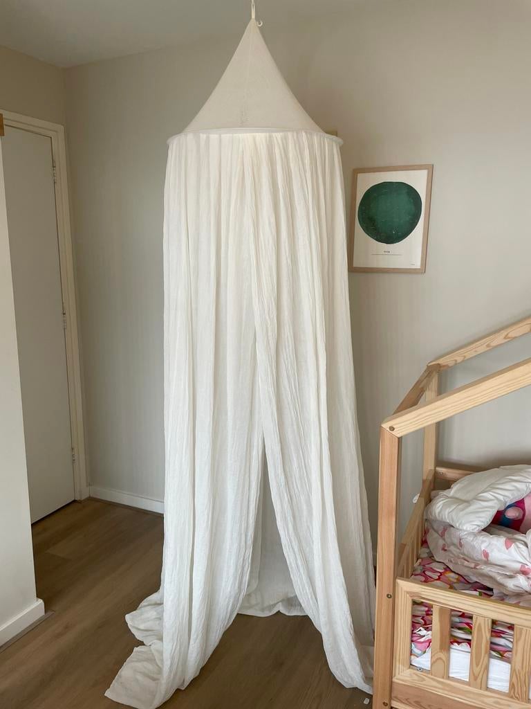 Meyco klamboe gebroken wit inclusief piekstok, Kinderen en Baby's, Kinderkamer | Inrichting en Decoratie, Ophalen, Gebruikt, Klamboe