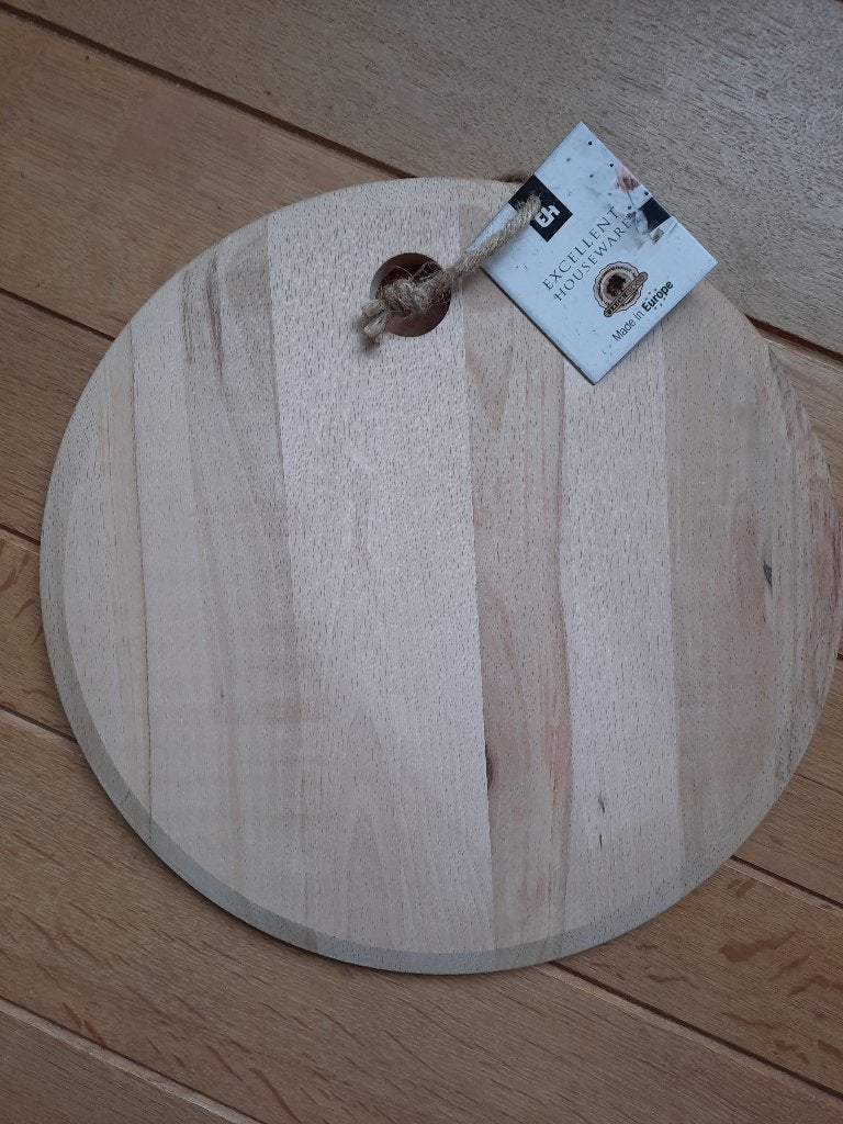 Excellent Houseware snijplank - rond - nieuw -, Ophalen of Verzenden, Nieuw, Hout