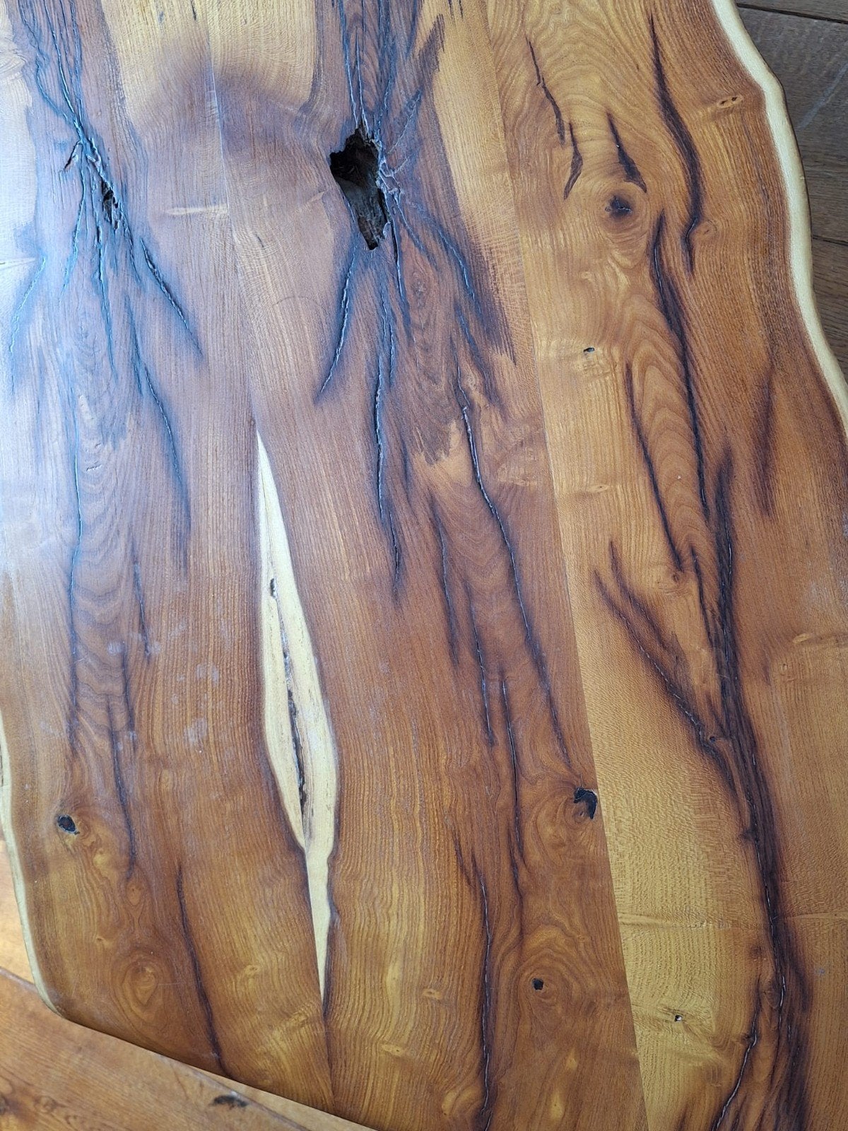 HANDGEMAAKTE TAFEL VAN ACACIA BOOM, Ophalen of Verzenden