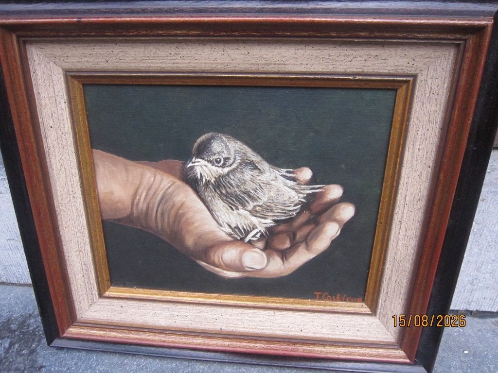 De Hand van Jezus, Leuk geschilderd Paas werkje, Antiek en Kunst, Antiek | Religie, Ophalen