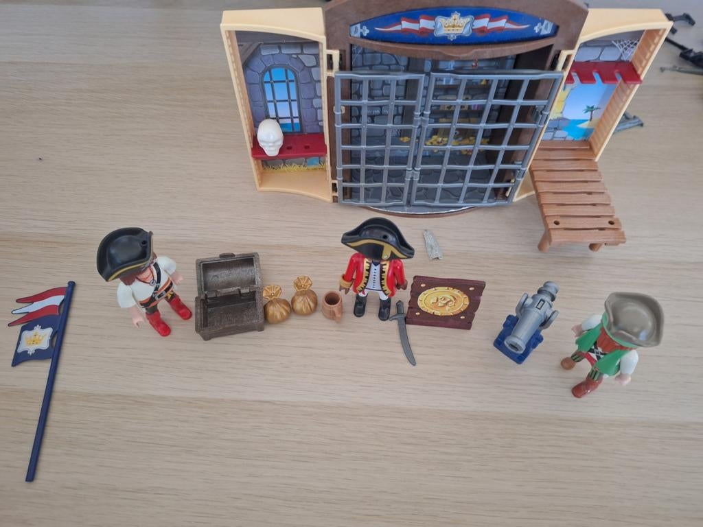 Playmobil Piraten Meeneem Doosje - Niet Compleet, Ophalen of Verzenden, Gebruikt, Complete set