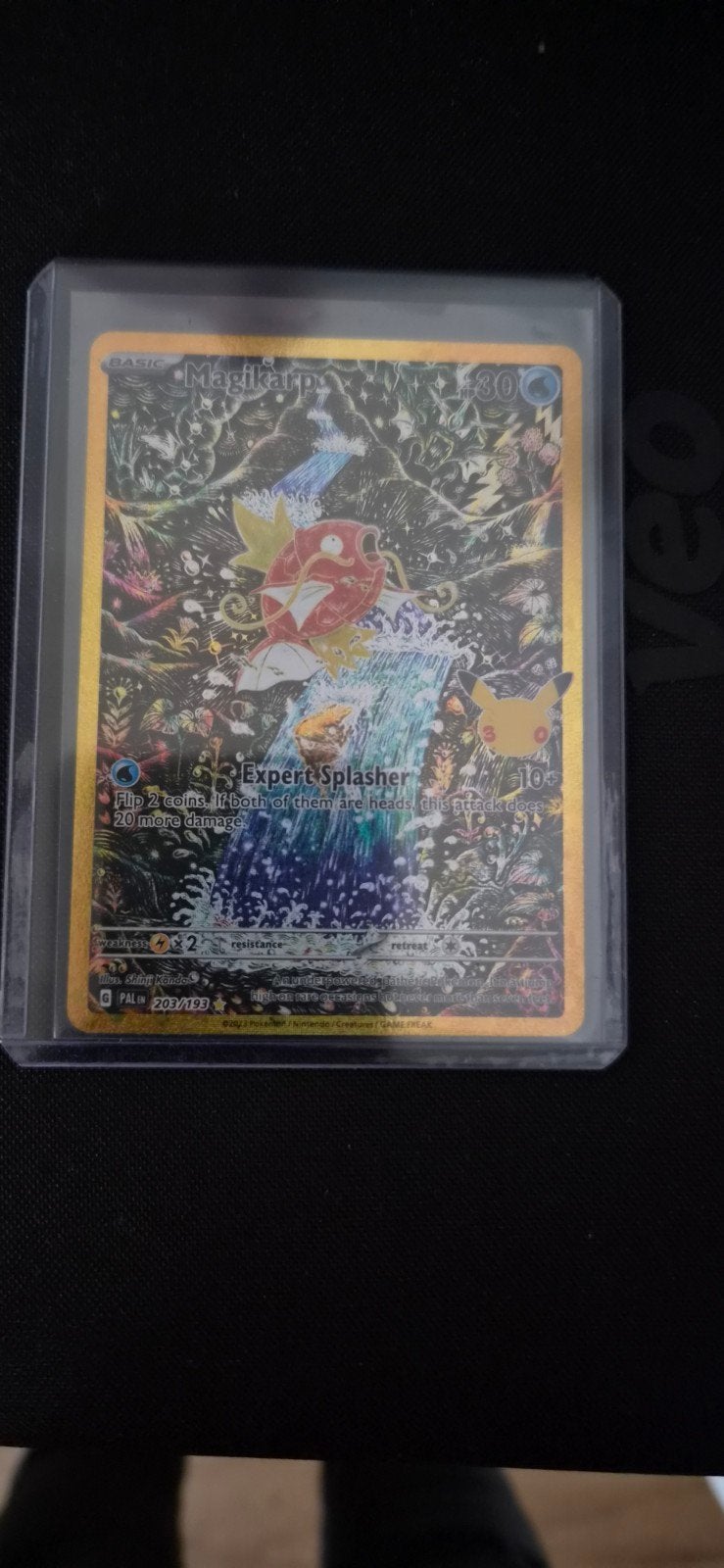 Pokémon Celebrations Magikarp 25th Anniversary Kaart, Ophalen, Zo goed als nieuw, Losse kaart, Foil
