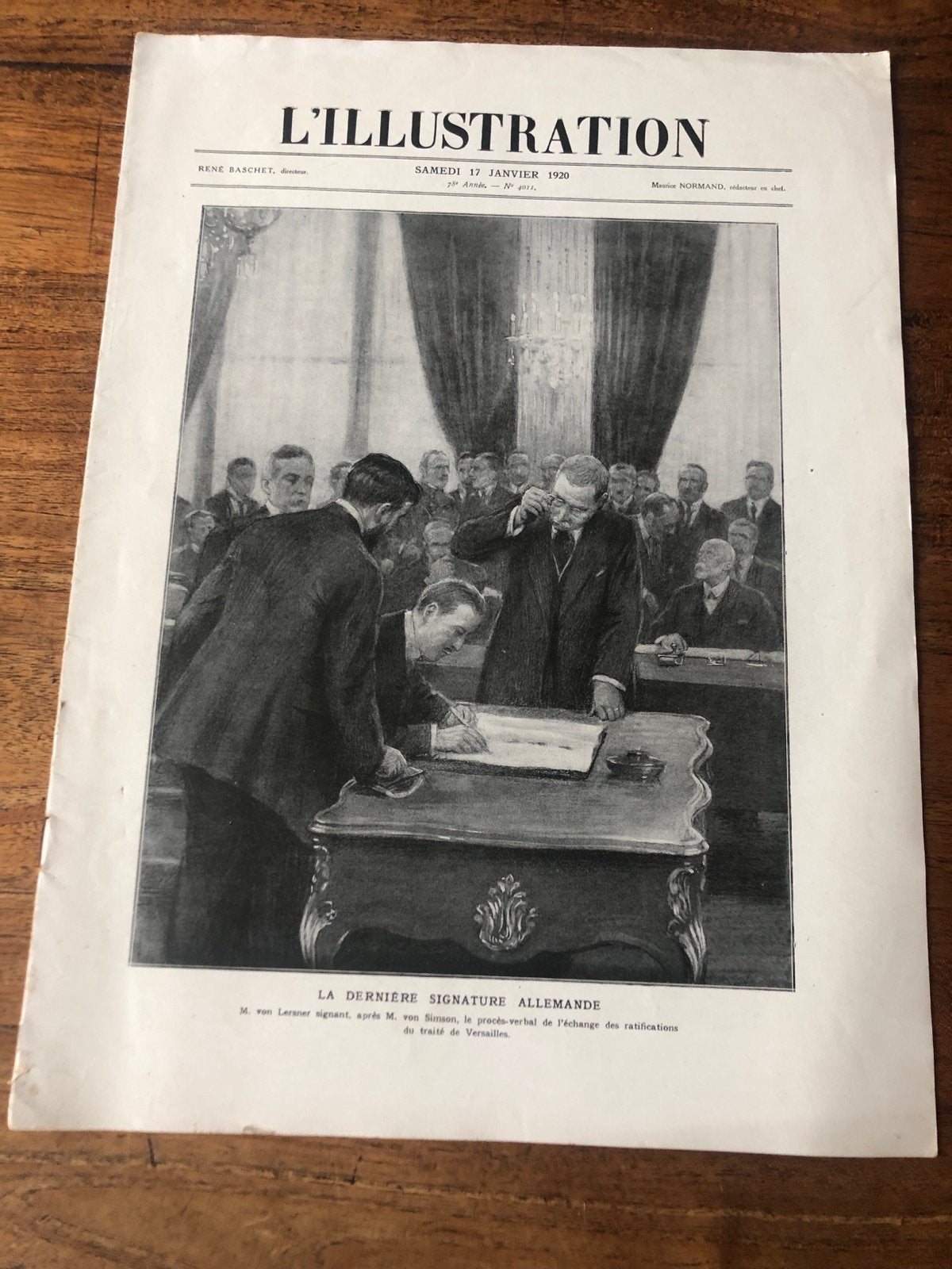 L'Illustration - 17 januari 1920 - Verdrag van Versailles, Boeken, Ophalen of Verzenden, Gelezen, Overige typen