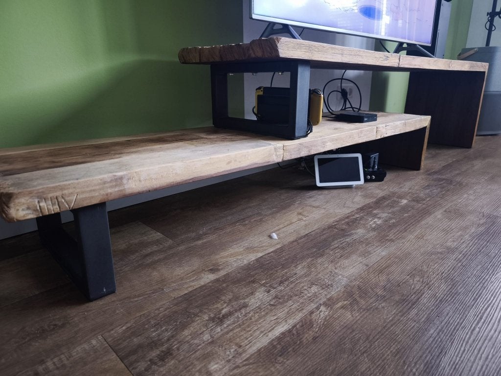 TV meubel TEAK, Ophalen, Teakhout, Zo goed als nieuw, Minder dan 100 cm