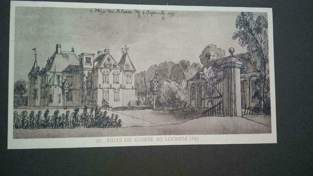 22 / Laren /  Lochem / Huis de Kloese Lichtdruk 1922, Antiek en Kunst, Ophalen of Verzenden