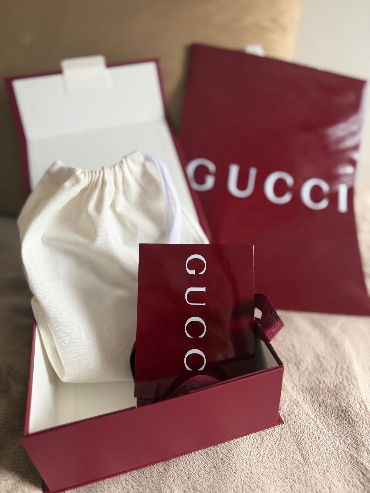 Gucci GG Marmont Riem - Zo goed als nieuw, Minder dan 3 cm, Bruin, Minder dan 80 cm, Echt leder