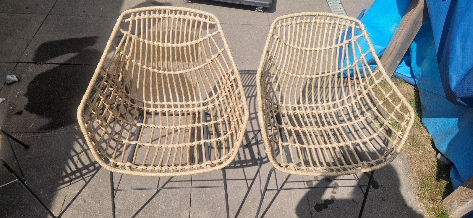ILDERHUSE tuinstoel 4x, Ophalen, Gebruikt, Wicker