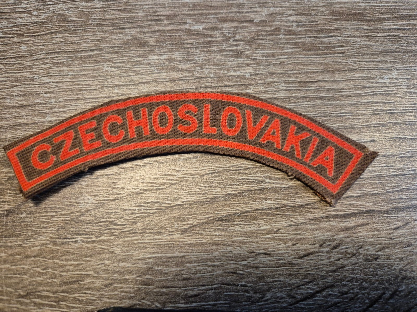 Geprint Brits Czechoslovakia embleem., Ophalen of Verzenden, Engeland, Embleem of Badge