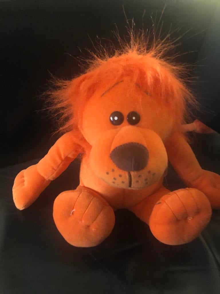 ING Leeuw spaarpot - Knuffel leeuw spaarpot, Verzamelen, Spaarpotten, Ophalen of Verzenden, Gebruikt, Overige materialen, Dier