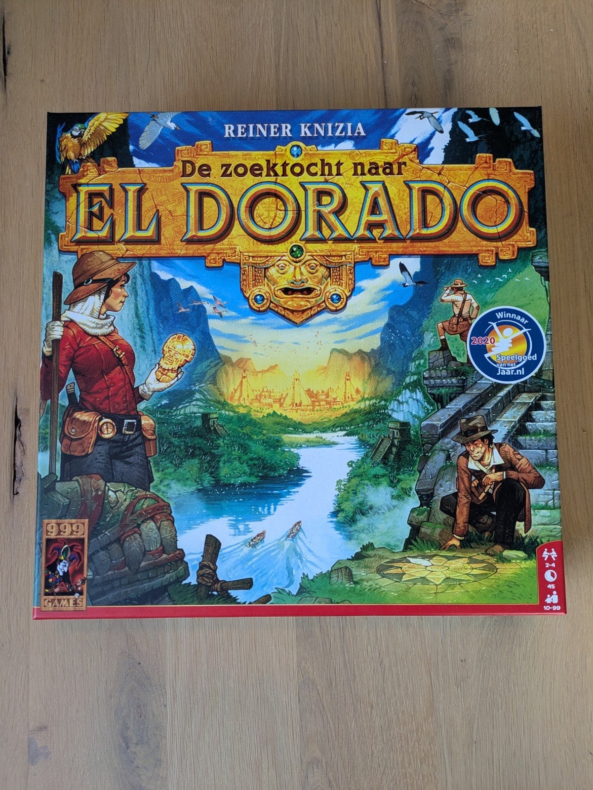 De Zoektocht naar El Dorado - Bordspel (999 Games), Een of twee spelers, Ophalen of Verzenden, Zo goed als nieuw, 999 Games