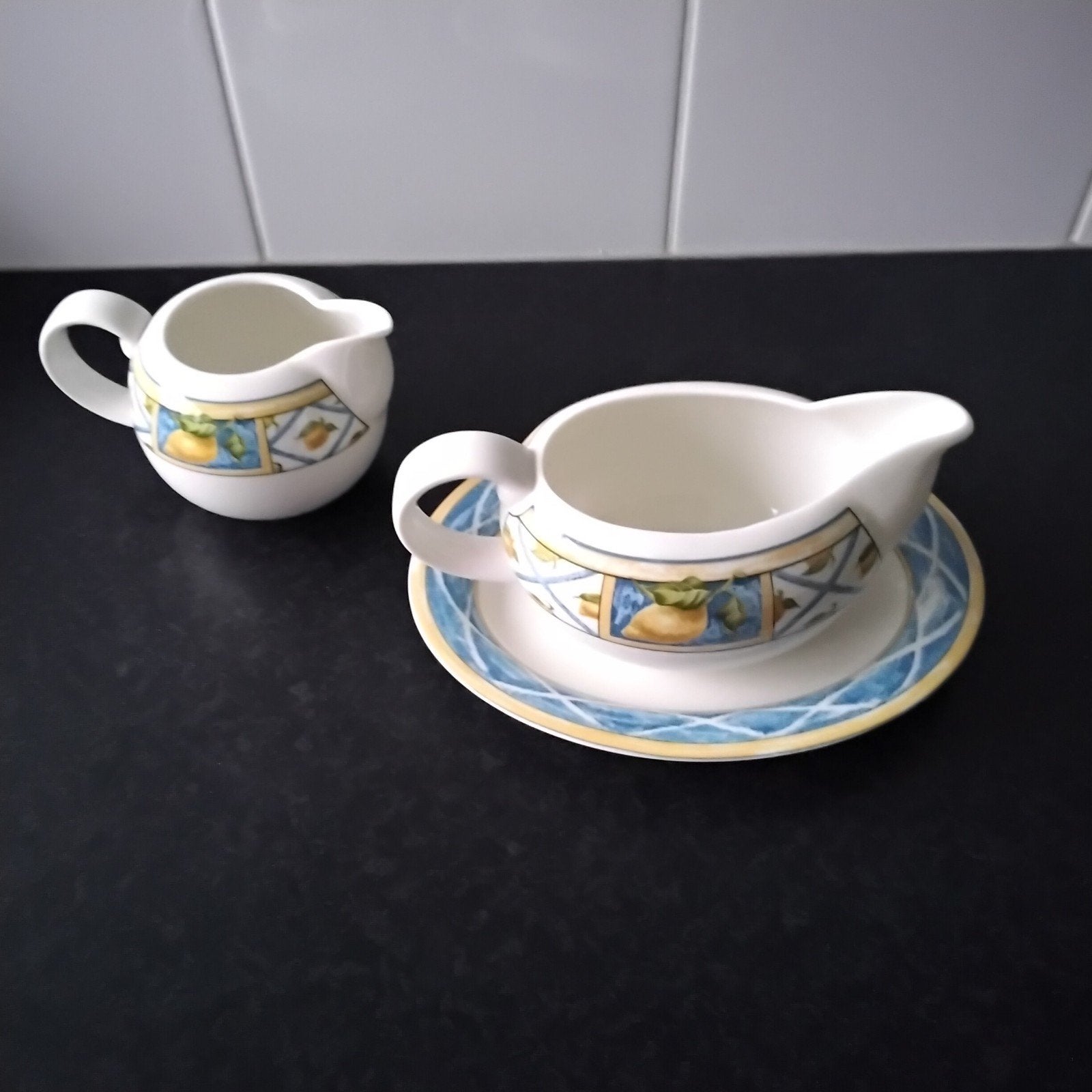Royal doulton everyday lemon trellis, Overige typen, Ophalen of Verzenden, Zo goed als nieuw, Overige stijlen
