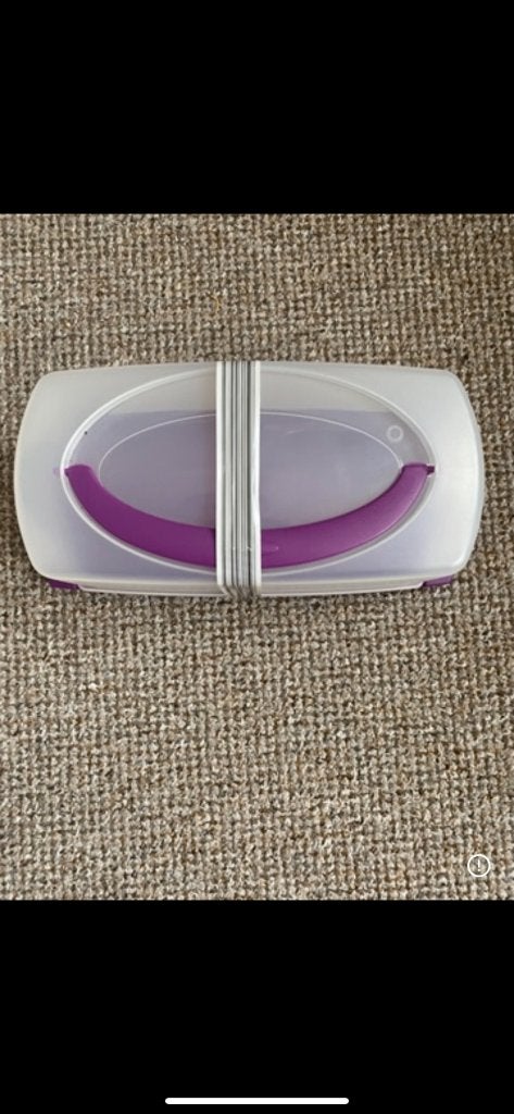 Cake/taart bewaardoos met deksel plastic : Nieuw, Ophalen of Verzenden, Nieuw, Wit, Overige typen