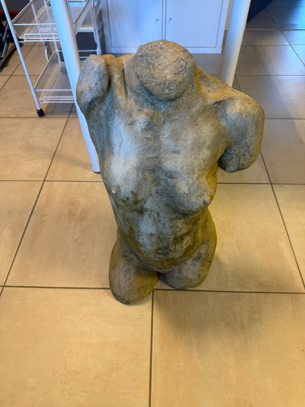 Beeld vrouwelijke kunst, Verzamelen, Beelden en Beeldjes, Ophalen, Zo goed als nieuw, Mens