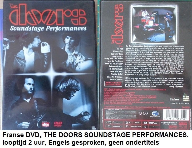 DVD, the DOORS in CONCERT, nieuw staat, Alle leeftijden, Ophalen of Verzenden, Zo goed als nieuw