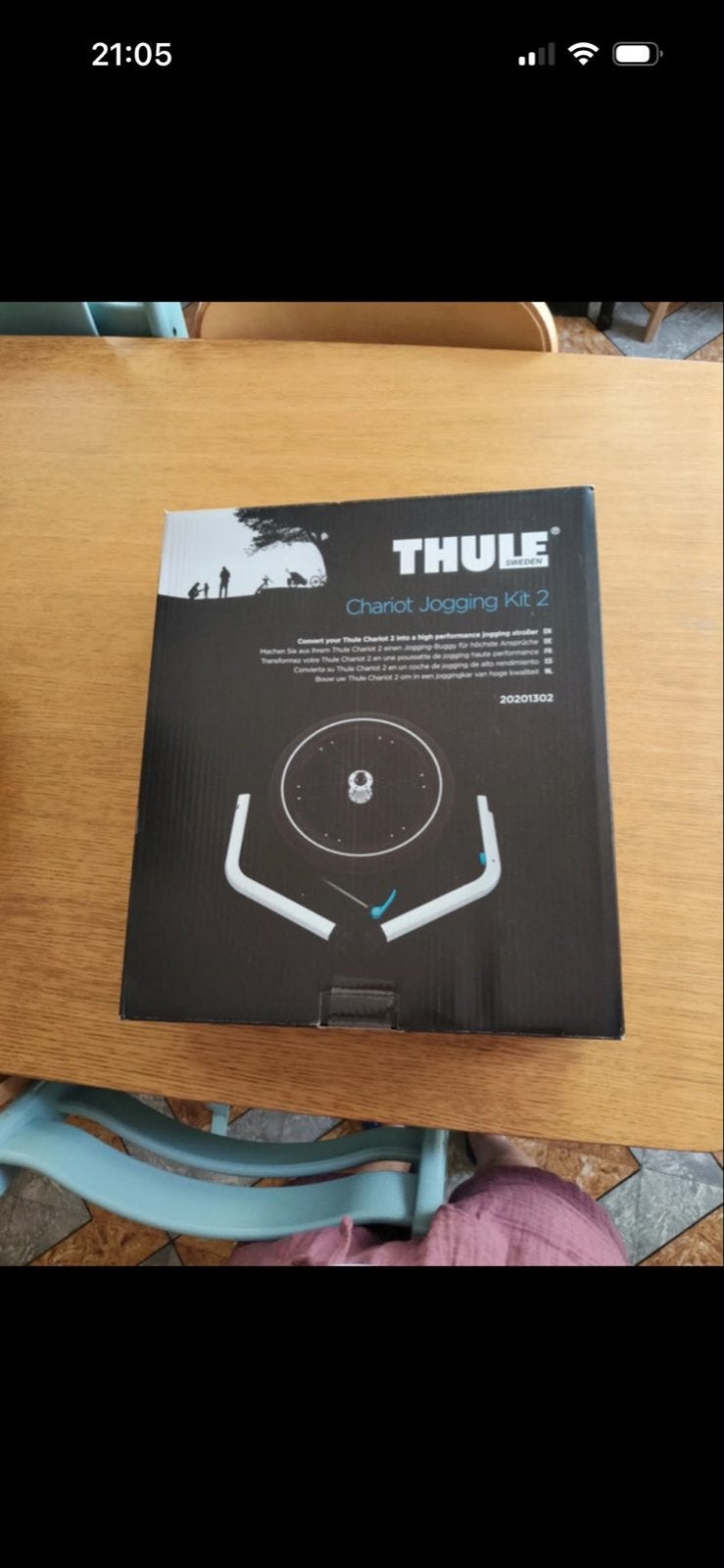 Thule Chariot Jogging Kit 2, origineel met doos, Gebruikt, Luchtbanden, Ophalen of Verzenden, Kinderwagen