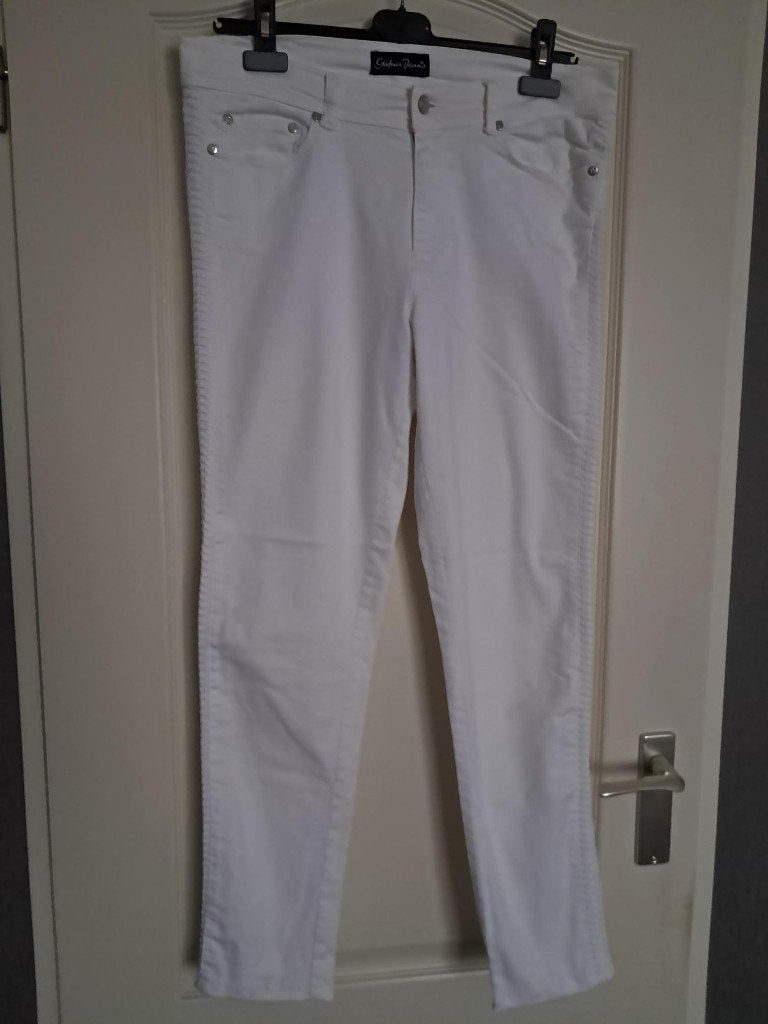 Broek Gafair Maat : 40 Kleur : Wit, Kleding | Dames, Maat 38/40 (M), Gafair, Wit, Ophalen of Verzenden