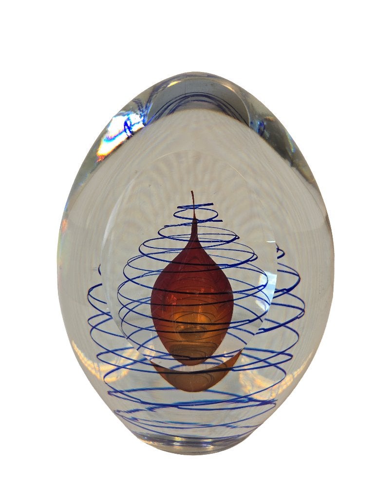 Studioglas ei – Henryk Rysz, Meerkleurig, Object, 22 cm, Ophalen
