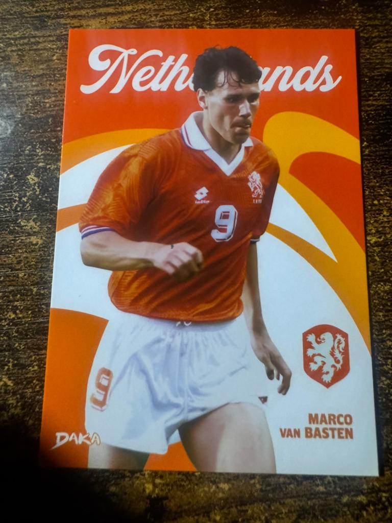 Marco van Basten Spelerskaart - Netherlands DAKA, Verzamelen, Sportartikelen en Voetbal, Ophalen of Verzenden, Zo goed als nieuw