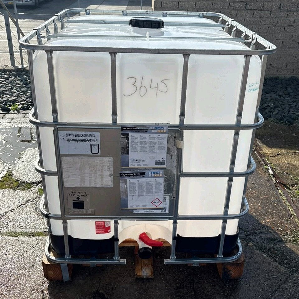 IBC 1000 ltr., Ophalen, Kunststof, Met kraantje, 150 liter of meer
