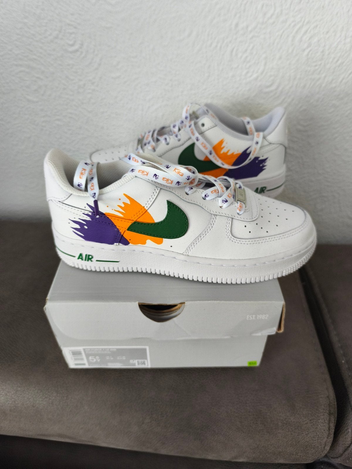 Nike Air Force 1 custom maat 38, Kleding | Heren, Wit, Nieuw, Ophalen of Verzenden, Sneakers of Gympen