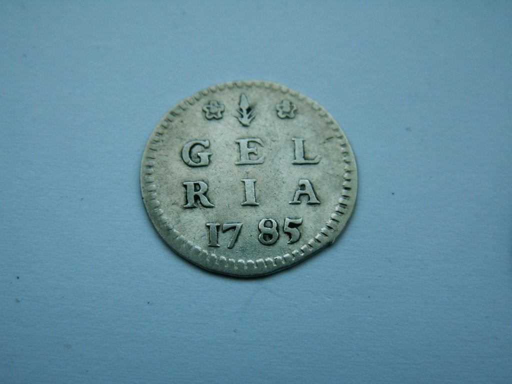 GELDERLAND.  Bezemstuiver - 1785, Vóór koninkrijk, Verzenden, Zilver, Overige waardes