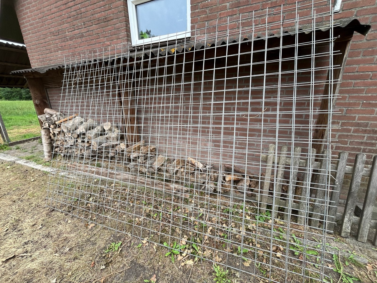 Gegalvaniseerde staalmatten 300x200 en 300x100, Tuin en Terras, Tuinhekken en Hekwerk, Ophalen, Gebruikt, IJzer, Gaashekwerk