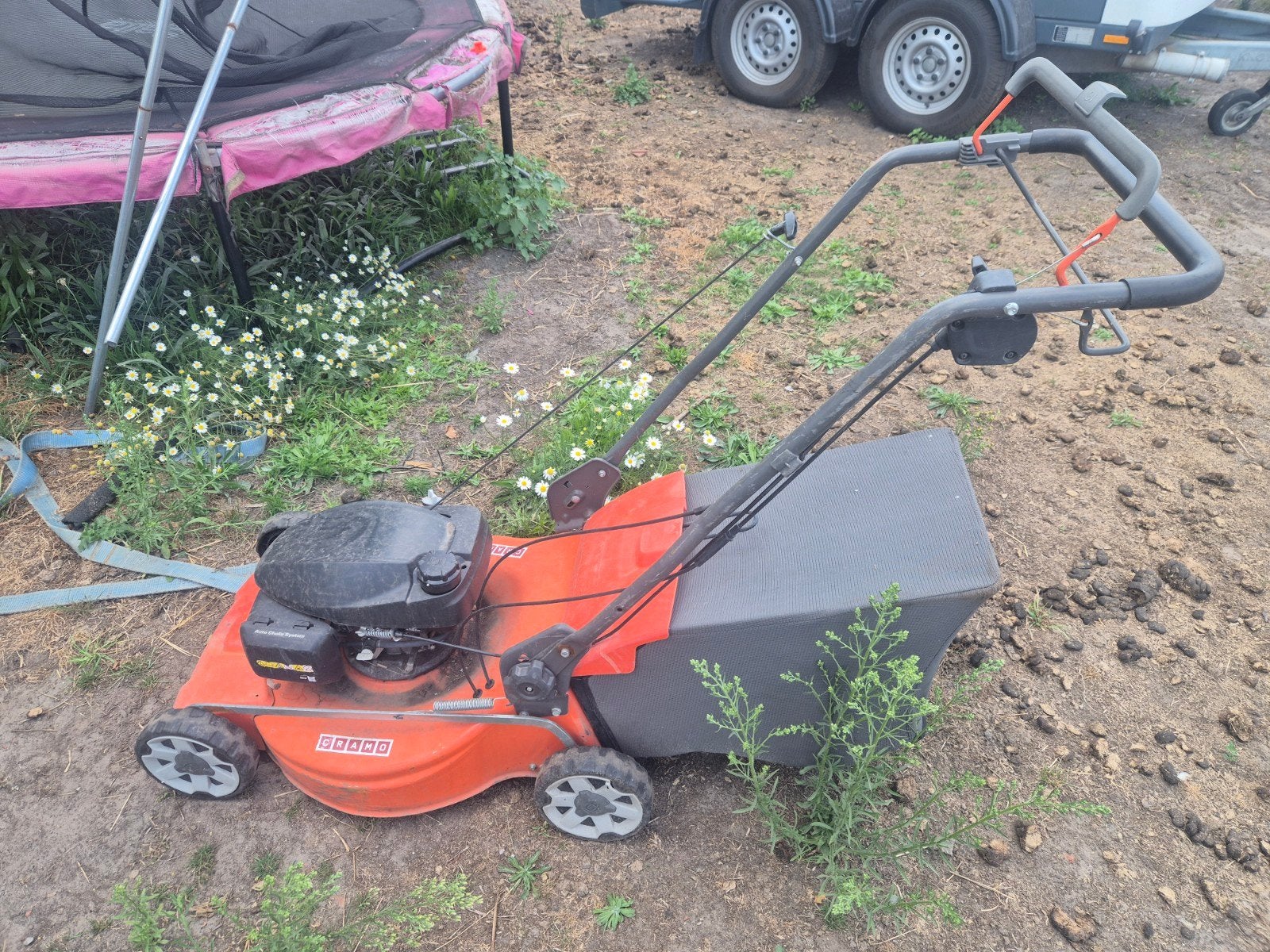 husqvarna grasmaaier, Ophalen, Gebruikt
