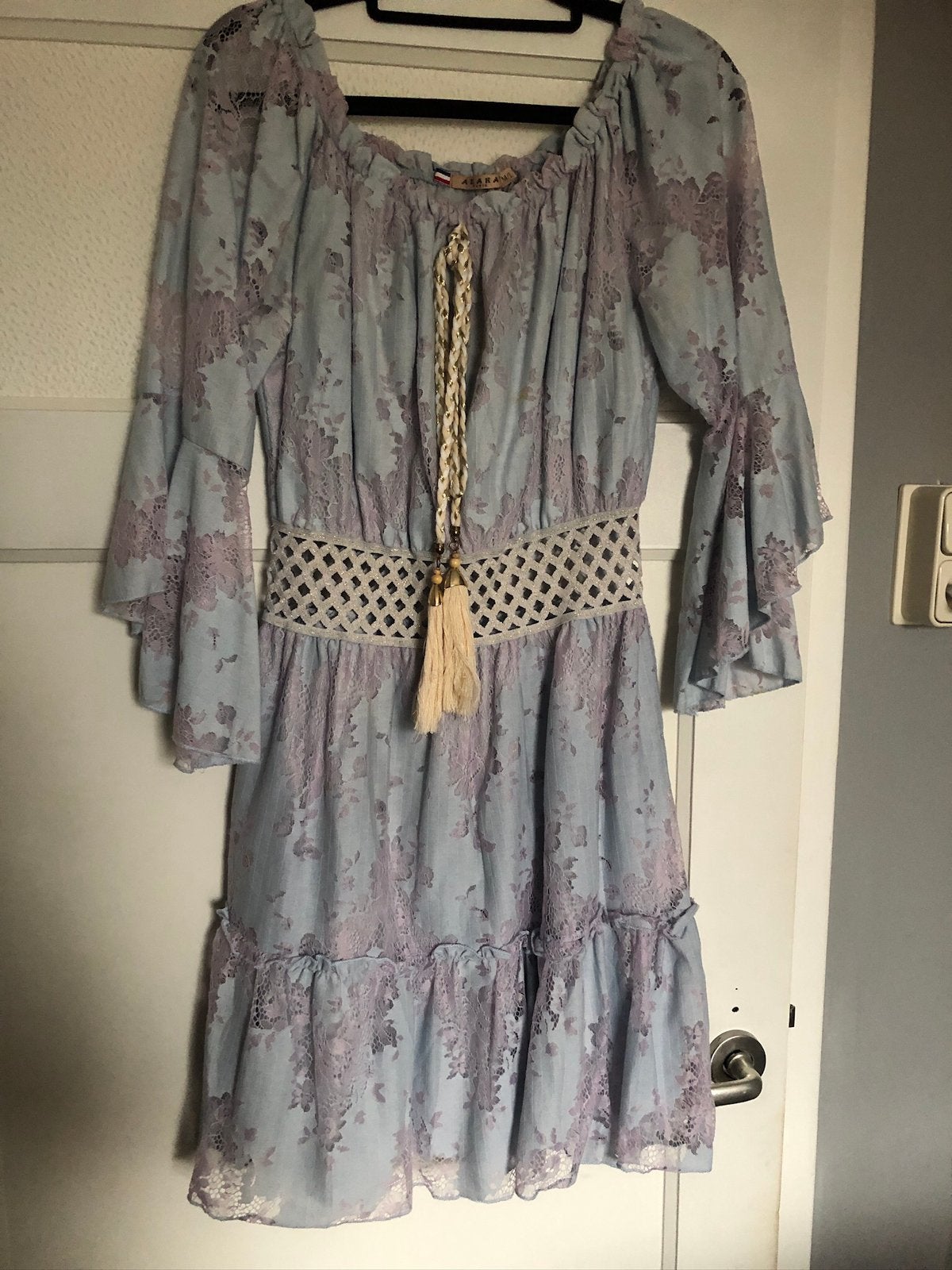 Dames zomer jurk, Blauw, Zo goed als nieuw, Knielengte, Ophalen