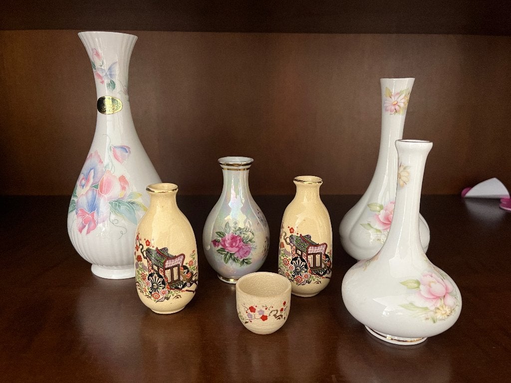 Verzameling kleine Engelse & Japanse vaasjes, Ophalen of Verzenden